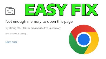 How To Fix Not Enough Memory to Open This Page in Google Chrome