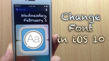 How to change FONT on your Device iOS 10 - iOS 10.2