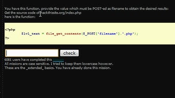 HackThisSite - ExtBasic 2 [file_get_contents] Pt. 2 of 2