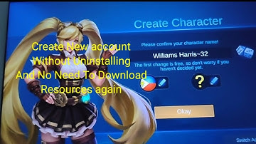 HOW TO CREATE NEW ACCOUNT IN MOBILE LEGENDS WITHOUT DOWNLOADING RESOURCES AGAIN