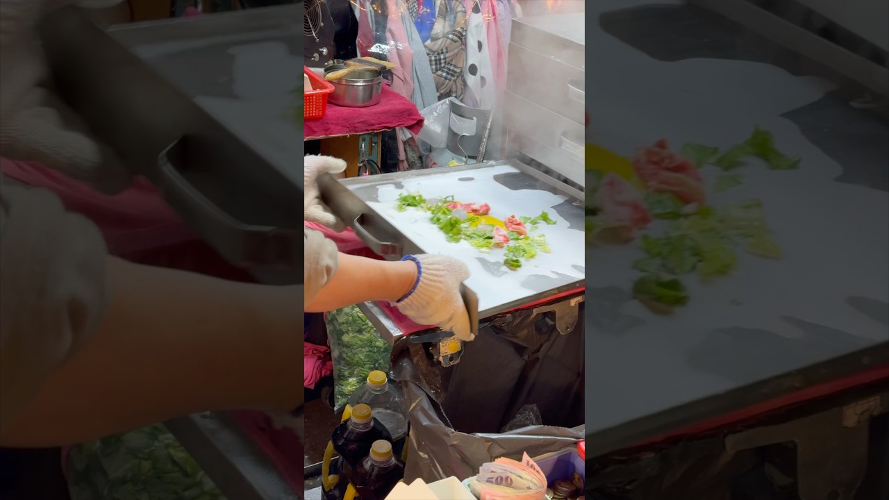 서랍에 넣다 빼면 만들어지는 계란 오믈렛 - taiwanese street food
