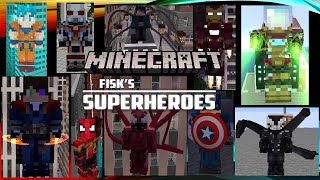 *INCREDIBLE* Fiskheroes Mod! Amimations, 3D Weapons, Marvel, Dc... (Minecraft Superhero Mod) Fisk Superhero Mod 1 7 10 9minecraft
