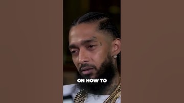 NIPSEY HUSSLE ADVICE TO SUCCEED IN LIFE! #RAPPER #MINDSET #MOTIVATIONAL #NIPSEYHUSSLE #shorts