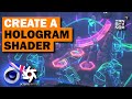 [018] Create a HOLOGRAM-Shader in OCTANE! | CINEMA 4D TUTORIAL | Eng