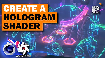 [018] Create a HOLOGRAM-Shader in OCTANE! | CINEMA 4D TUTORIAL | Eng