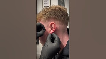 Lobe piercing | Quick ear piercing for this guy