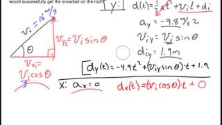 Variable Angle Trajectory Problem: physics challenge problem