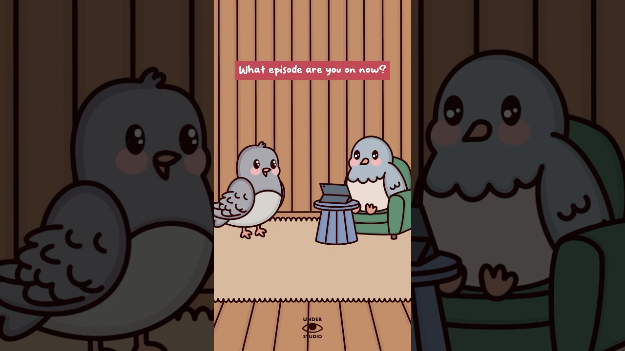 How I Watch Series 😏 Birdie Binge Watching | Relatable Animation Meme | Original Audio: @Doppoganga