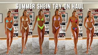 SHEIN SUMMER VACATION TRY ON HAUL 2023 || bikinis, cover ups, dresses, and going out tops