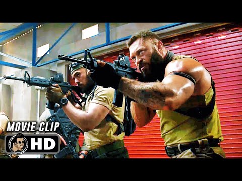 Mercenary Shootout Scene