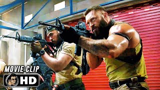 Mercenary Shootout Scene Meg 2 The Trench 2023 Action, Movie Clip Hd