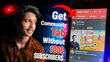 Get community tab without 1000 subscribers | without 1k subscribers | youtube new update