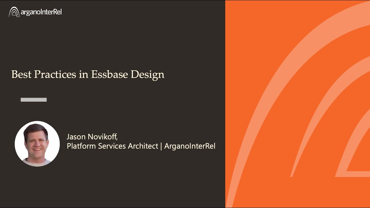 Best Practices in Essbase Design YouTube