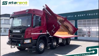 SCANIA R450 XT, 8x4, Meiller 3 Seiten Kipper, Bordmatic, BAU24005, www.starent-lkw.com