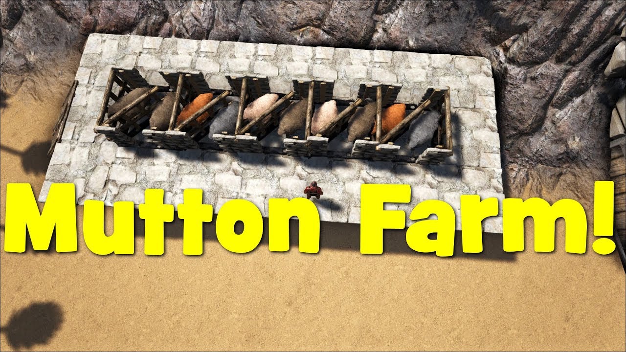 Ark How To Make A Mutton Farm / How Slaughtering Ovis Works YouTube