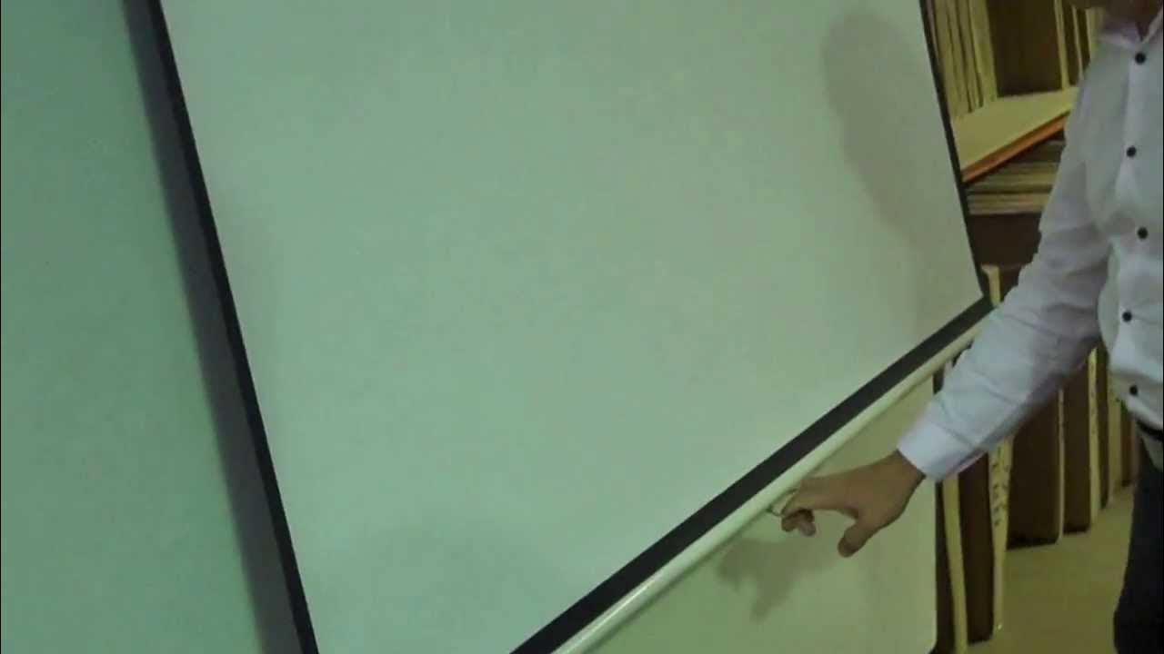 How to Retract a Projection Screen YouTube