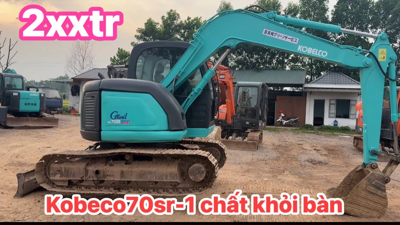 Kobeco 70sr -1, máy bơm chất, khô giáo, cầu xích đẹp, thuỷ lực khoẻ: 0984230194