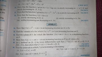 RD SHARMA EX 17.2 Q23 TO Q39 SOLUTIONS OF CHAPTER 17 INCREASING ANDDECREASING CLASS 12 (PART4)