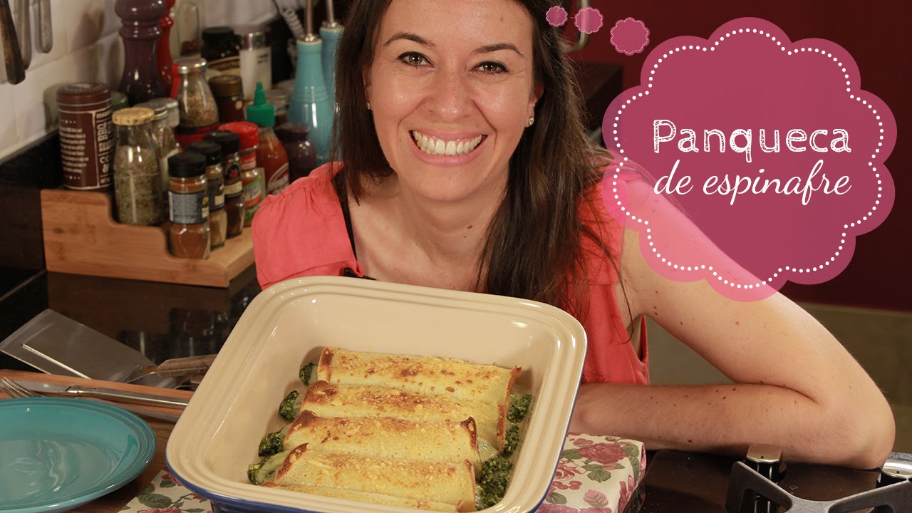 Receita de Panqueca de Espinafre - Só Penso em Comida