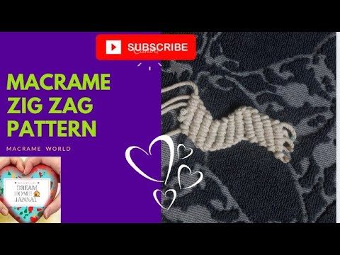 zig Zag pattern macrame