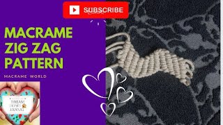 zig Zag pattern macrame