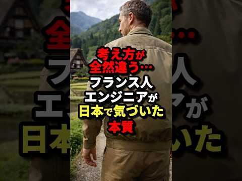 考え方が全然違う…フランス人エンジニアが日本で気づいた本質 #海外の反応