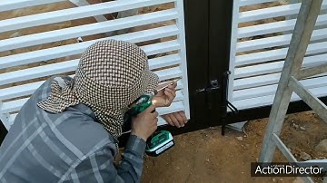 Cách lắp cổng 4 cánh _ sơn nhiều màu