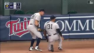 Aaron Hicks Makes A Diving Catch To Save The Game