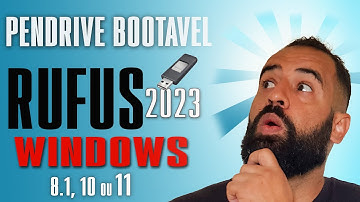 Como criar  um USB bootável com WINDOWS 8, 10 ou 11 com rufos 2023 em qualquer computador ATUALIZADO