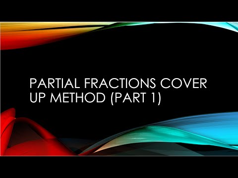 partial fractions cover