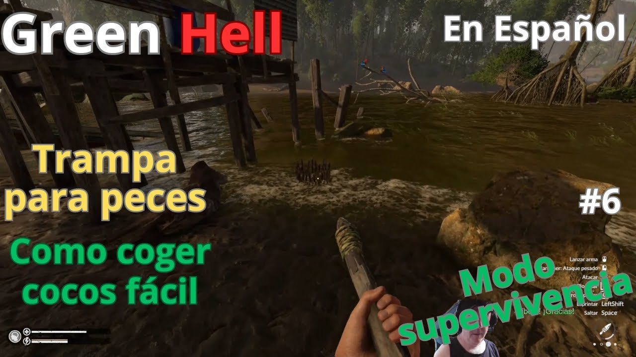 Green Hell en Español | Trampas para peces | como coger cocos fácil | modo supervivencia