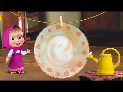 Masha and the Bear Friends Plate Clean 