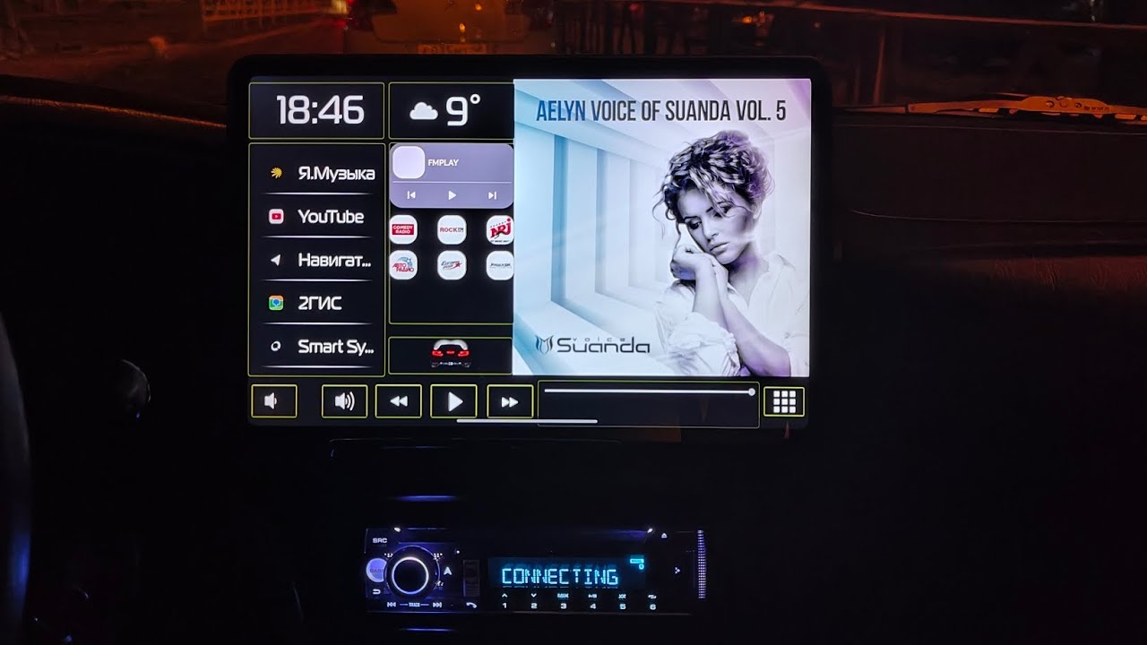 Установка планшета в автомобиль Honor Pad 10 5G