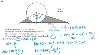 Angles of a Sector and Length of an Arc | IGCSE MATH (0580) PAST PAPER QUESTIONS