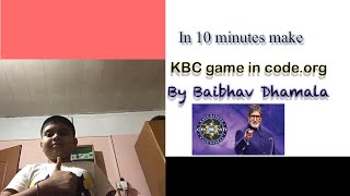 How to make Kaun Banega Crorepati game on code.org i have give the link of this game on Description. screenshot 5