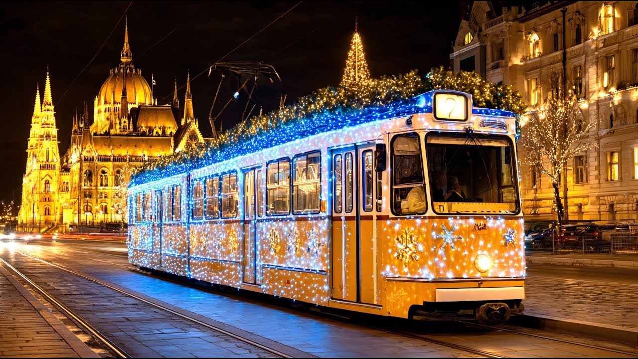 1000 Санта-Клаусов в Будапеште! 🎄Эпическая рождественская прогулка, лучшая уличная еда и иллюминация