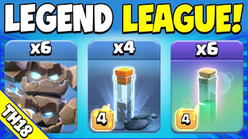 Lots of 3 Stars in LEGEND LEAGUE with this Easy TH18 Attack Strategy! (Clash of Clans)