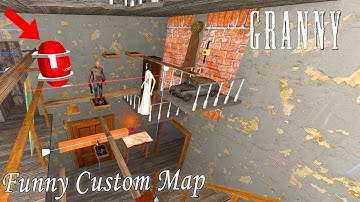 FUNNY Custom Map in Granny Recaptured - The Moving Compress Gas Tank and Floating Grandpa
