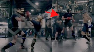 NEW Conor McGregor SHARP Sparring Against GIANT fighter!