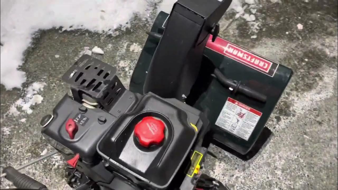 Craftsman snowblower and ice chopper YouTube