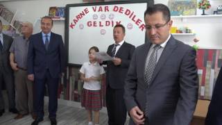 Beledi̇ye Başkanimiz Alemdar Öztürk Öğrenci̇lere Karneleri̇ni̇z Verdi̇