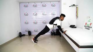 Inclined Push Ups With Backpack | How to train chest at home