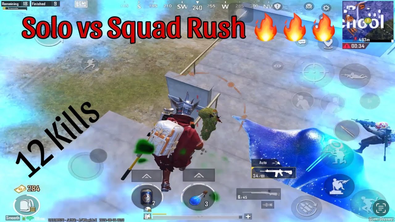 Solo vs Squad Rush Gameplay - YouTube