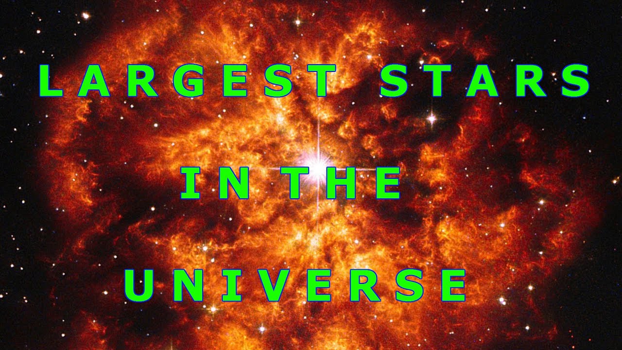 Top 13 Largest Stars in the Universe (2016) YouTube