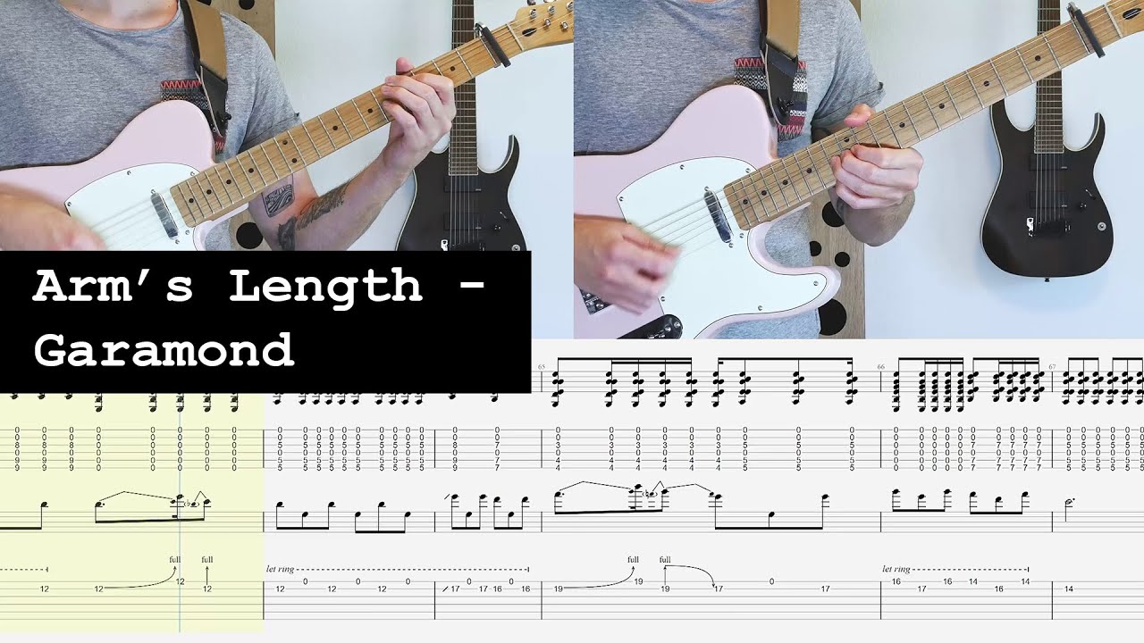 Arm's Length Garamond Tab Playthrough with Backing Track YouTube