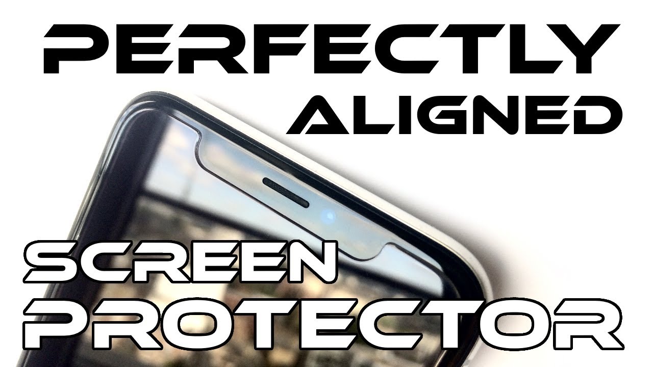 iPhone X Screen Protector - Perfect Alignment - YouTube