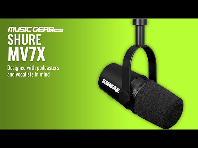 shure MV7Xマイク Shure MV7X XLR Podcast Microphone | Guitar Center
