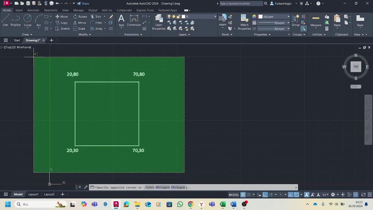Autocad'de Kullanılan Koordinat Sistemleri