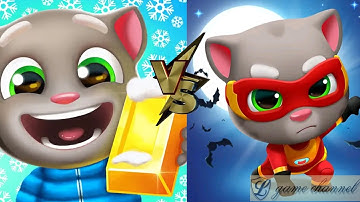 Talking Tom - TOM GOLD RUN Vs TOM HERO DASH Gameplay Walkthrough All Levels Android Gameplay