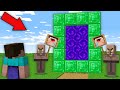 WHY DO ALL ANGRY VILLAGERS DO NOT LET ME IN PORTAL IN MINECRAFT ? 100% TROLLING TRAP !